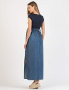 Vestido Largo Premamá y Lactancia Denim
