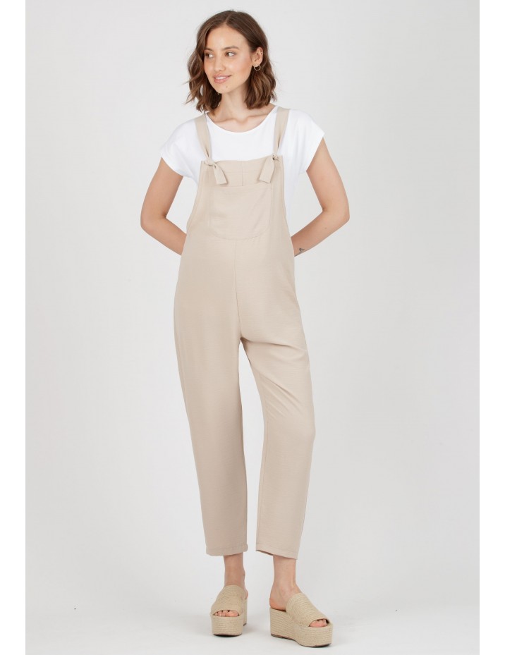 Peto Premamá Beige y Lactancia Felpa