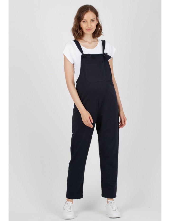 Peto Premamá Azul y Lactancia Felpa