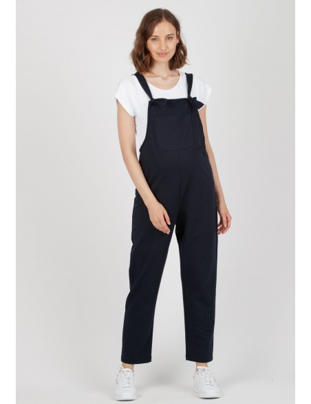 Peto Premamá Azul y Lactancia Felpa