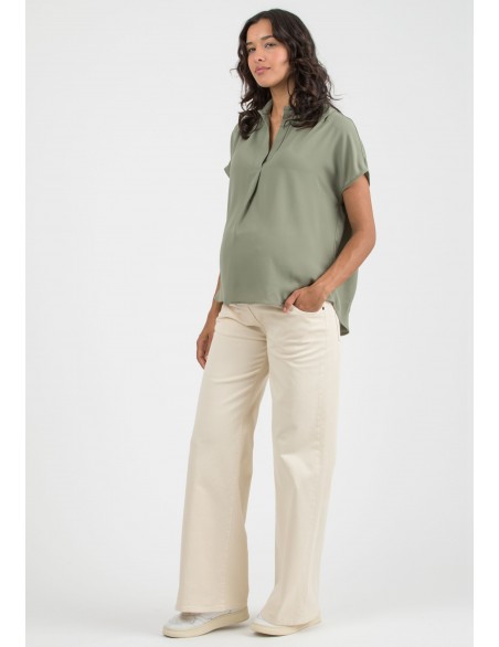 Blusa Premamá Kaki Over SM