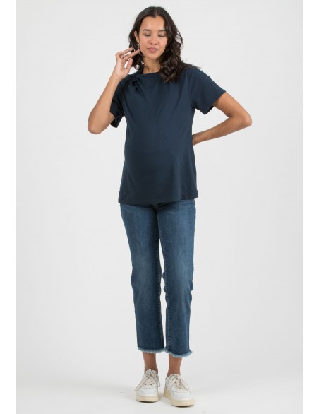 Camiseta Premamá y Lactancia Cremallera
