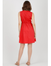Vestido Premamá Rojo Cuello Camisero
