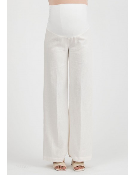 Pantalón Premamá Lino Ancho