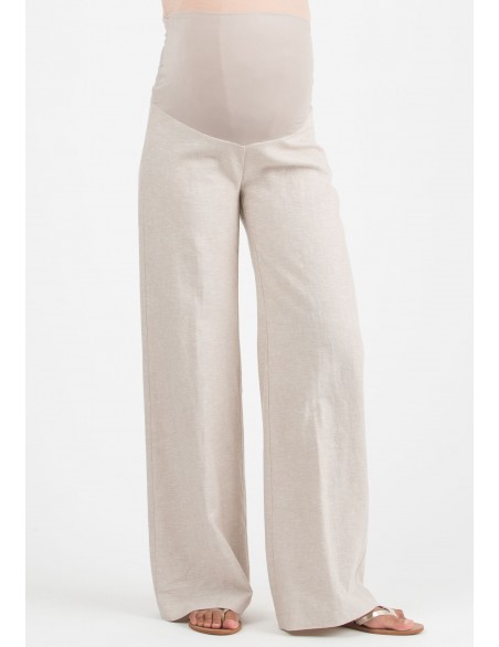 Pantalón Premamá Lino Ancho