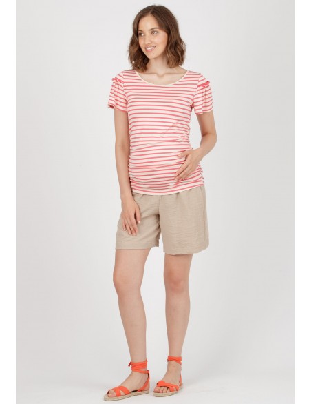 Short Premamá Tejido Fluido