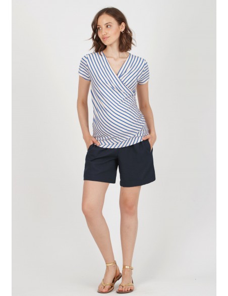 Short Premamá Tejido Fluido