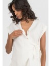Blusa Premamá y Lactancia Lino
