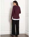 Jersey Premamá y Lactancia Camisero Vino