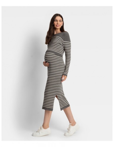 Vestido Premamá y Lactancia Canalé Rayas