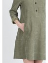 Vestido Premamá y Lactancia Camisero Micropana Kaki