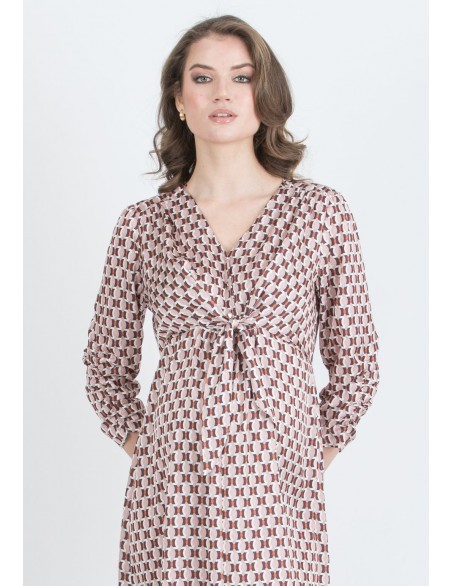 Vestido Premamá y Lactancia Midi Fiesta