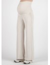 Pantalón Premamá Pana Crema Corte Ancho