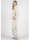Pantalón Premamá Pana Crema Corte Ancho