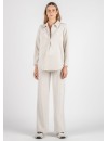 Pantalón Premamá Pana Crema Corte Ancho