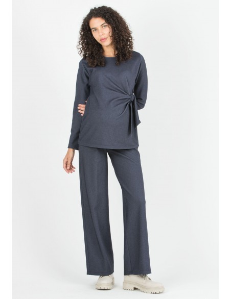 Pantalón Premamá Azul Diagonal