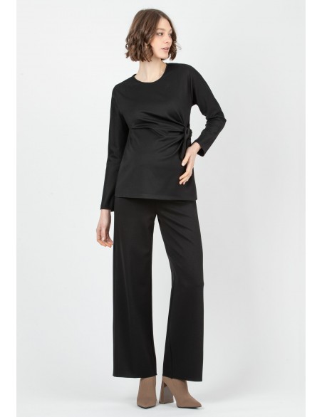 Pantalón Premamá Negro Diagonal