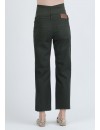 Jeans Premamá Deshilachado Verde Oscuro