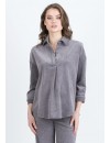 Camisa Premamá Pana Gris Oversize