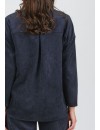 Camisa Premamá Pana Azul Over