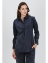 Camisa Premamá Pana Azul Over