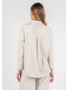Camisa Premamá Pana Crema Over