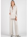 Camisa Premamá Pana Crema Oversize