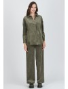 Camisa Premamá Pana Kaki Oversize
