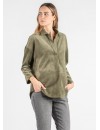 Camisa Premamá Pana Kaki Oversize