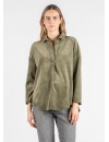 Camisa Premamá Pana Kaki Oversize