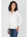 Camiseta Premamá y Lactancia Blanca Basic