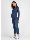 Camiseta Premamá y Lactancia Azul Basic