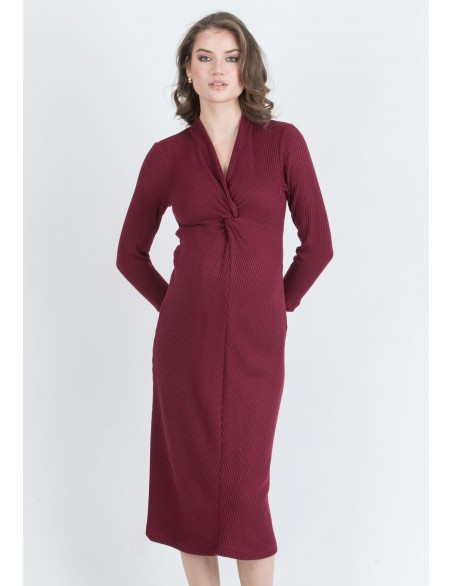 Vestido Premamá y Lactancia Canalé con Nudo