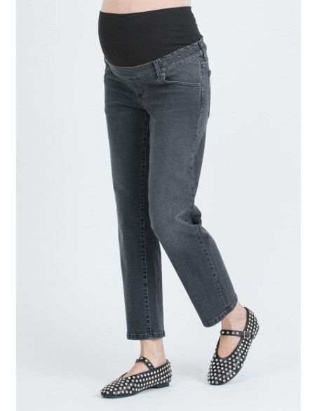 Jeans Premamá Balloon Gris