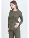 Blusa Premamá Milano Diagonal Nudo