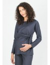 Blusa Premamá Milano Diagonal Nudo
