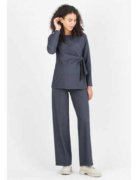 Blusa Premamá Milano Diagonal Nudo