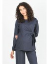 Blusa Premamá Milano Diagonal Nudo