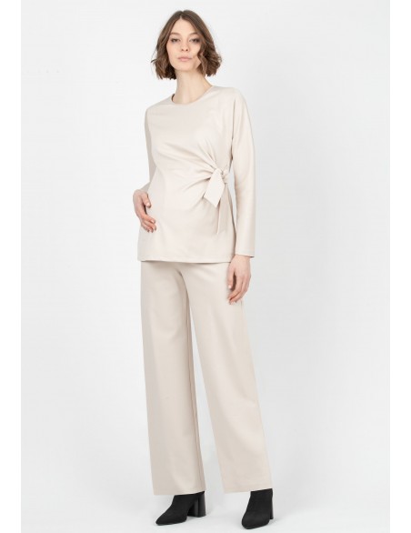 Blusa Premamá Milano Diagonal Nudo