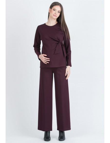 Blusa Premamá Milano Diagonal Nudo