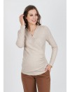 Jersey Premamá y Lactancia Canalé Cruz Beige