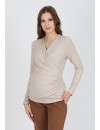 Jersey Premamá y Lactancia Canalé Cruz Beige