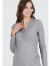Jersey Premamá y Lactancia Canalé Cruz Gris