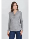 Jersey Premamá y Lactancia Canalé Cruz Gris