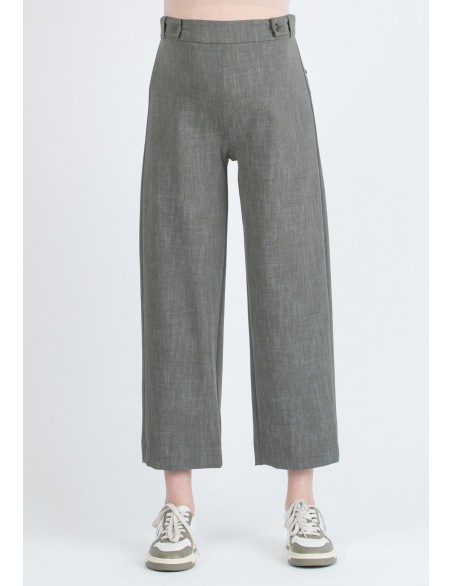 Pantalón Premamá Botones Kaki