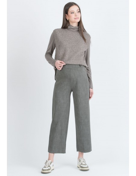 Pantalón Premamá Botones Kaki