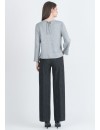 Pantalón Premamá Palazzo Rayas Gris