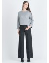 Pantalón Premamá Palazzo Rayas Gris