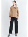 Blusa Premamá y Lactancia Micropana Camel