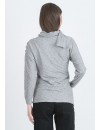 Jersey Premamá Botones Bufanda Gris